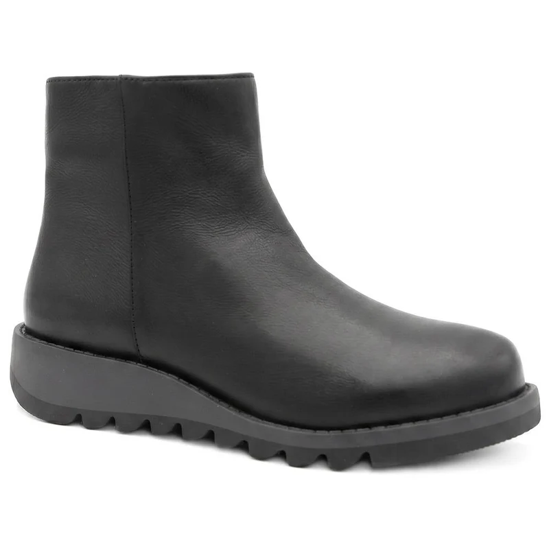 Marianne2 Leather Chunky Ankle Boots - MARIANNE2 / 329 732 - Black