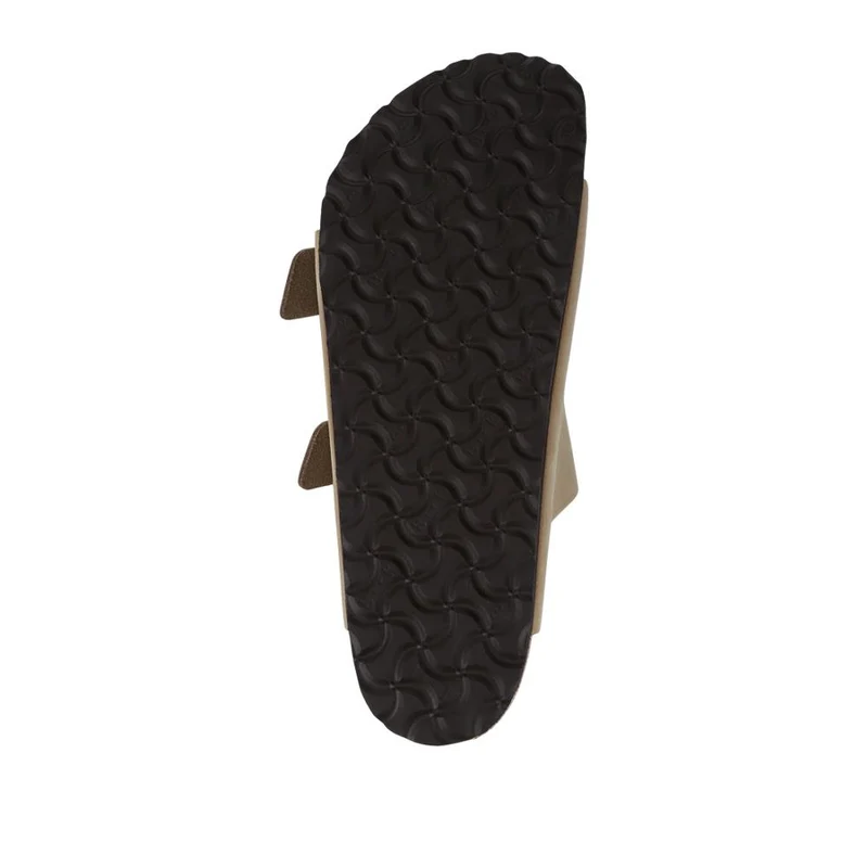 Leather Dual-Buckle Mule Sandals - BIRK41031 / 327 125 - Tobacco