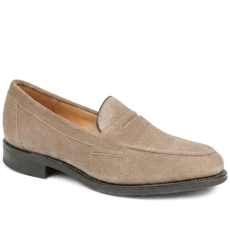 Imperial1 Goodyear Welted Leather Penny Loafers - IMPERIAL1 / 325 000 - Taupe Suede