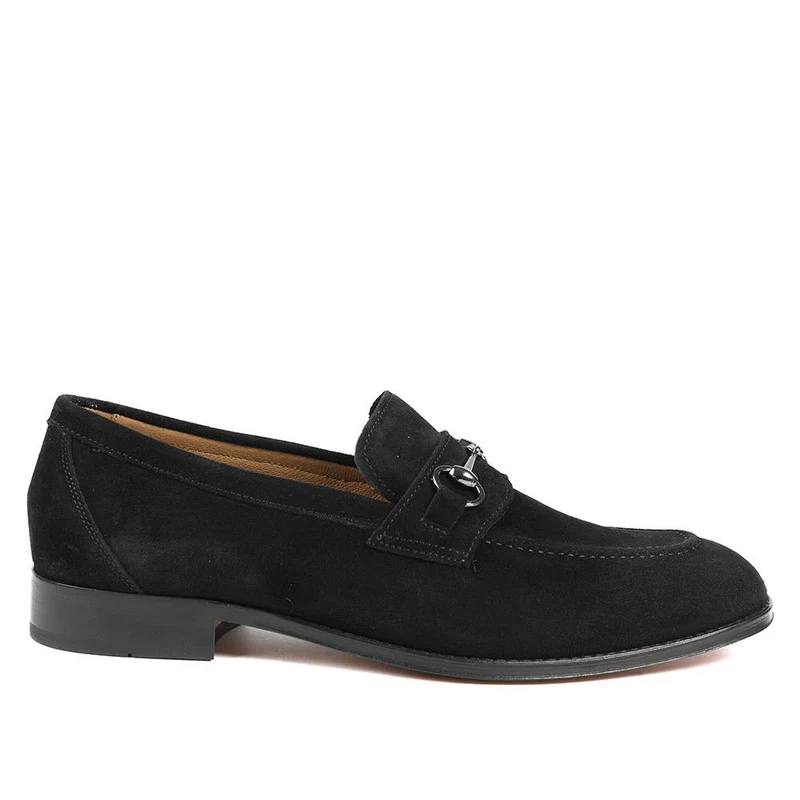 Reece Leather Loafers - REECE / 325 745 - Black Suede