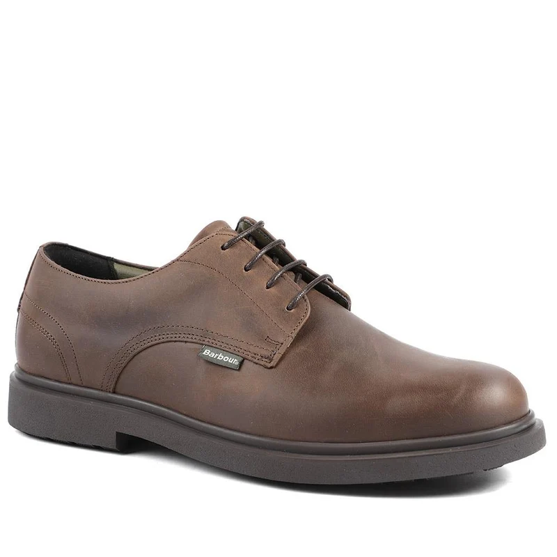 Barbour Carthy Leather Derby Shoes - BARBR42500 / 328 009 - Dark Brown