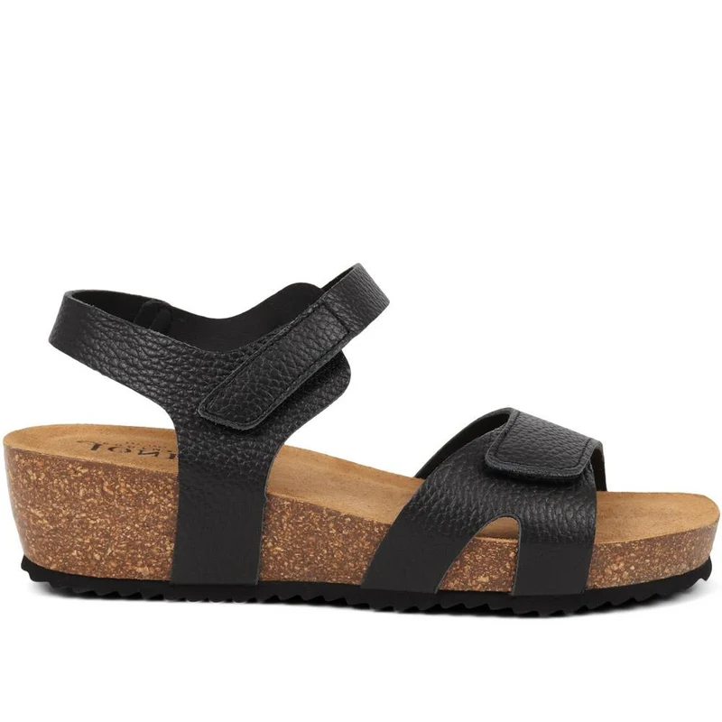 Joanie Leather Sandals - JOANIE / 325 288 - Black