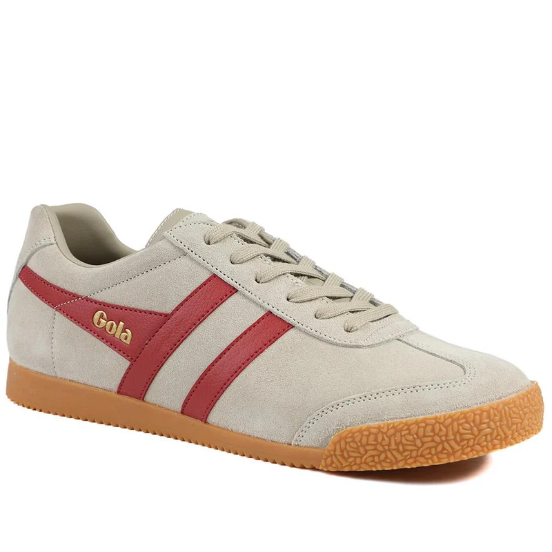 Gola Classics Men's Harrier Suede Trainers - JAC43509 / 328 801 - Beige-Burgundy