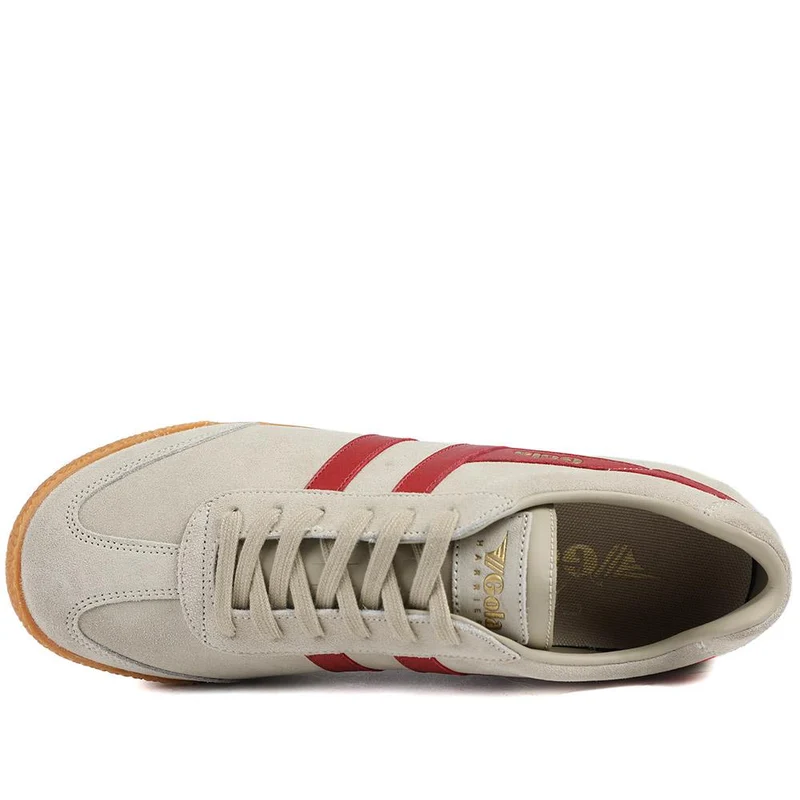 Gola Classics Men's Harrier Suede Trainers - JAC43509 / 328 801 - Beige-Burgundy