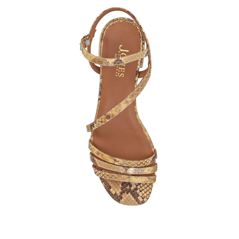 Ginette2 Heeled Leather Sandals - GINETTE2 / 325 061 - Snake