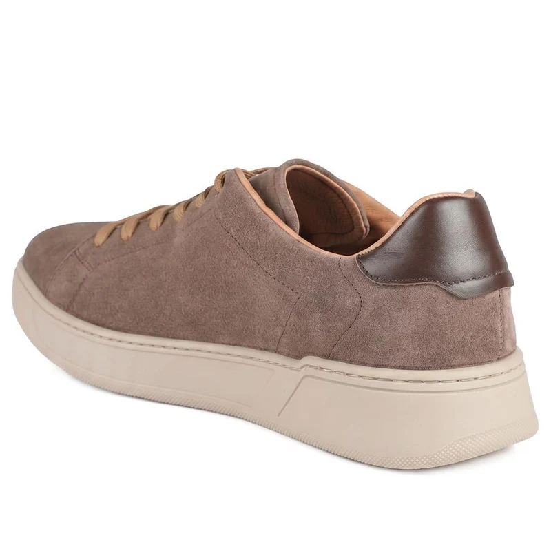 Salvino Leather Lace Up Trainers - SALVINO / 330 215 - Taupe Suede