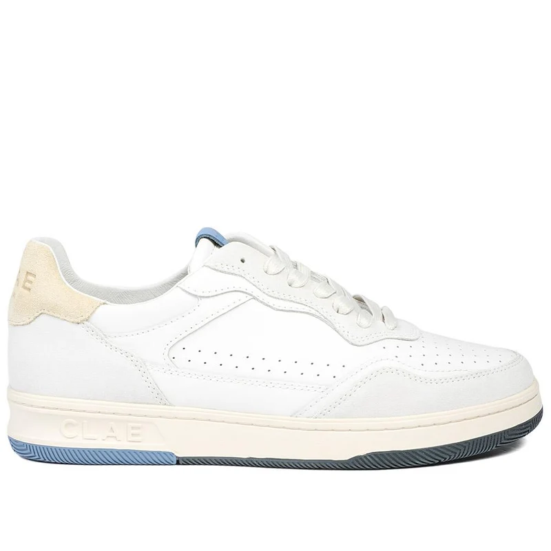 Clae Haywood Leather Lace Up Trainers - CLAGB43502 / 329 183 - Beige