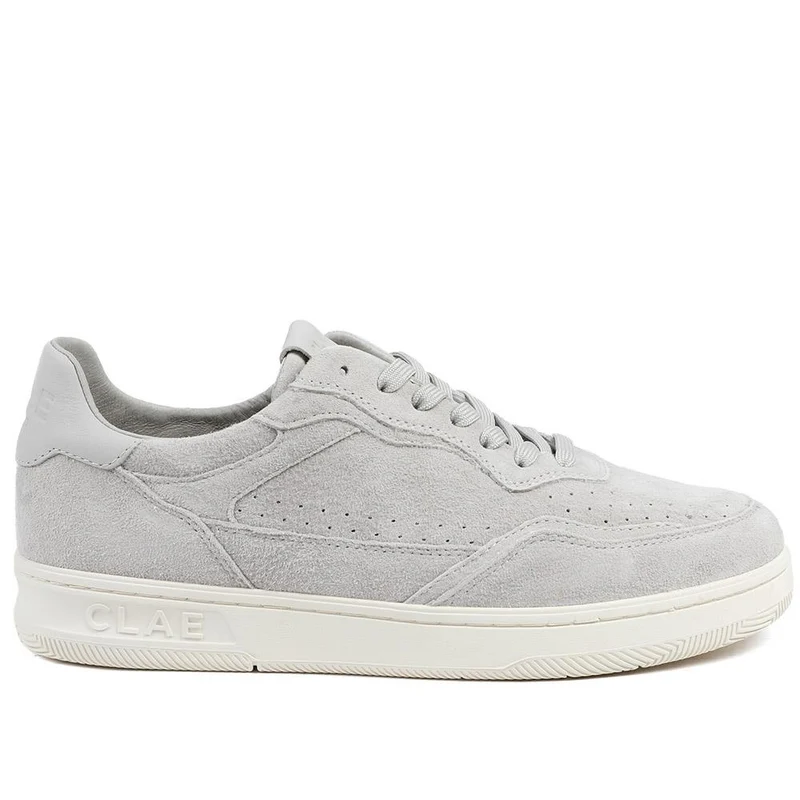 Clae Haywood Leather Lace Up Trainers - CLAGB43502 / 329 183 - Grey Suede