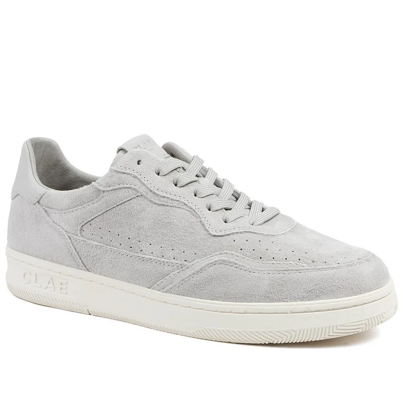 Clae Haywood Leather Lace Up Trainers - CLAGB43502 / 329 183 - Grey Suede