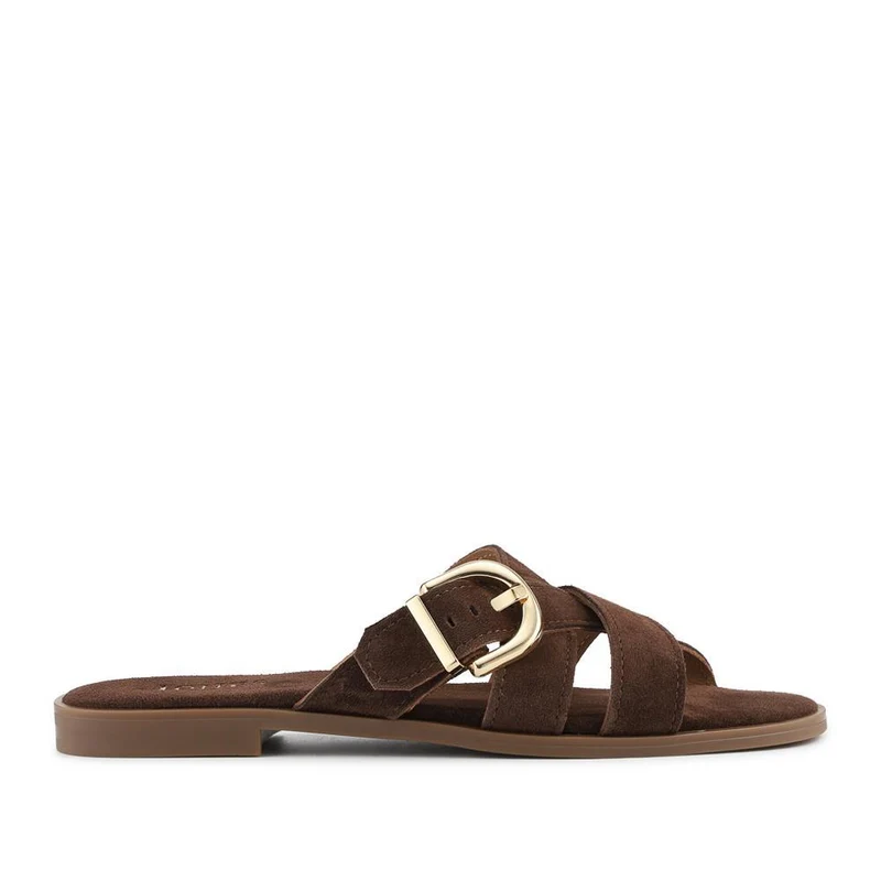 Hylda Smart Suede Leather Mules - HYLDA / 329 198