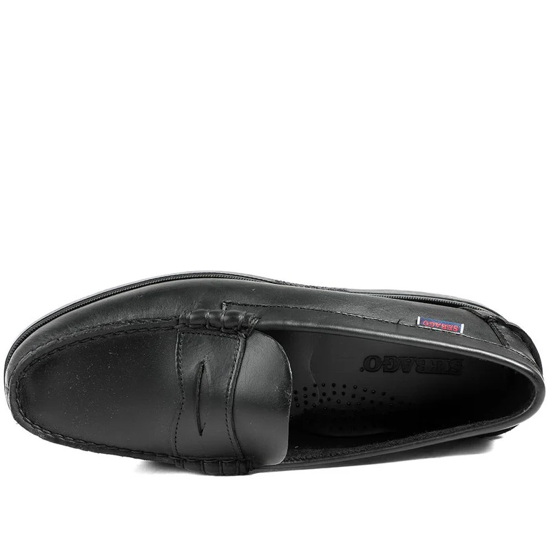 Cushioned Leather Loafers - ARDGB43500 / 328 702 - Black