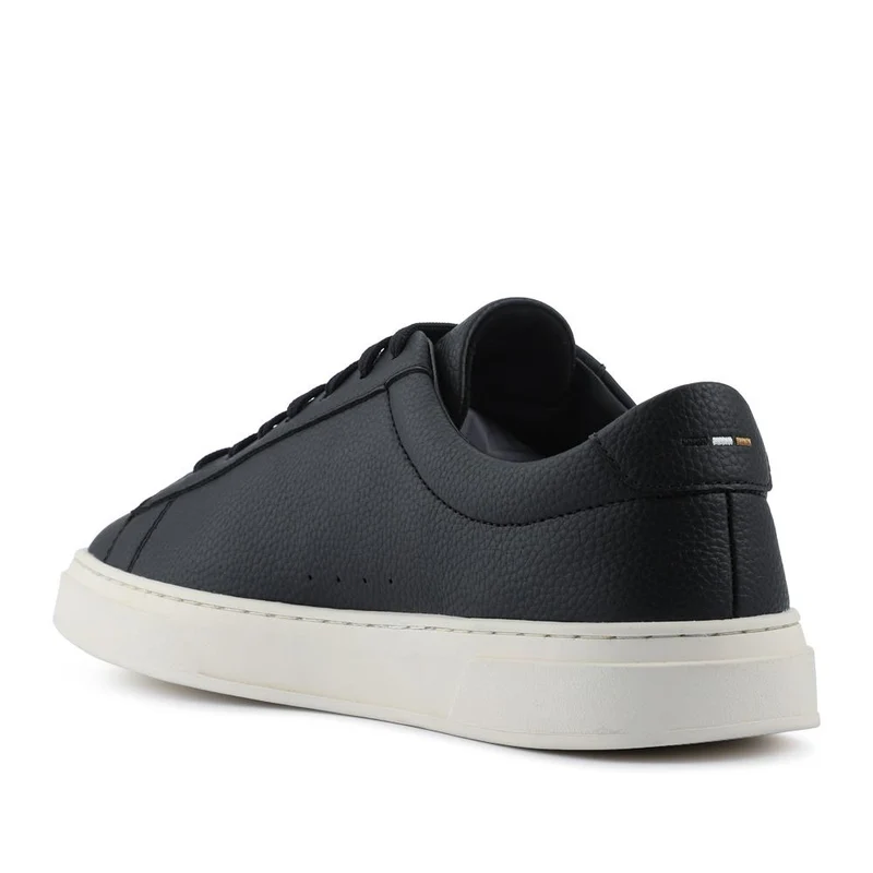 Boss Leather Low-Top Trainers - HUGO41504 / 327 624 - Black