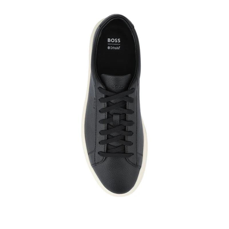 Boss Leather Low-Top Trainers - HUGO41504 / 327 624 - Black