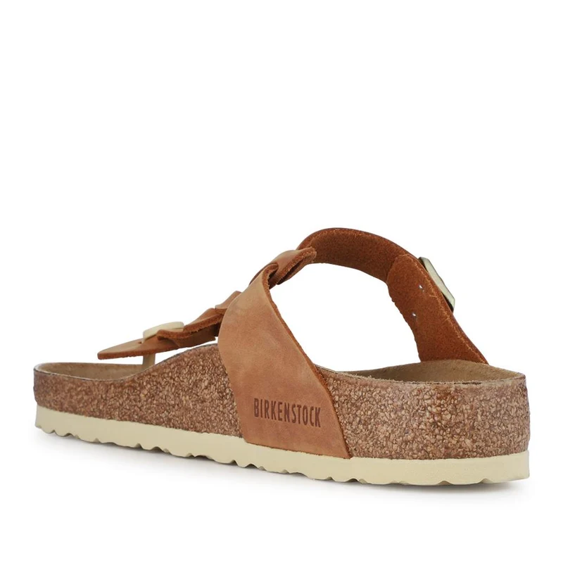 Gizeh Braided Soft Footbed Sandals - BIRK41514 / 327 127 - Cognac
