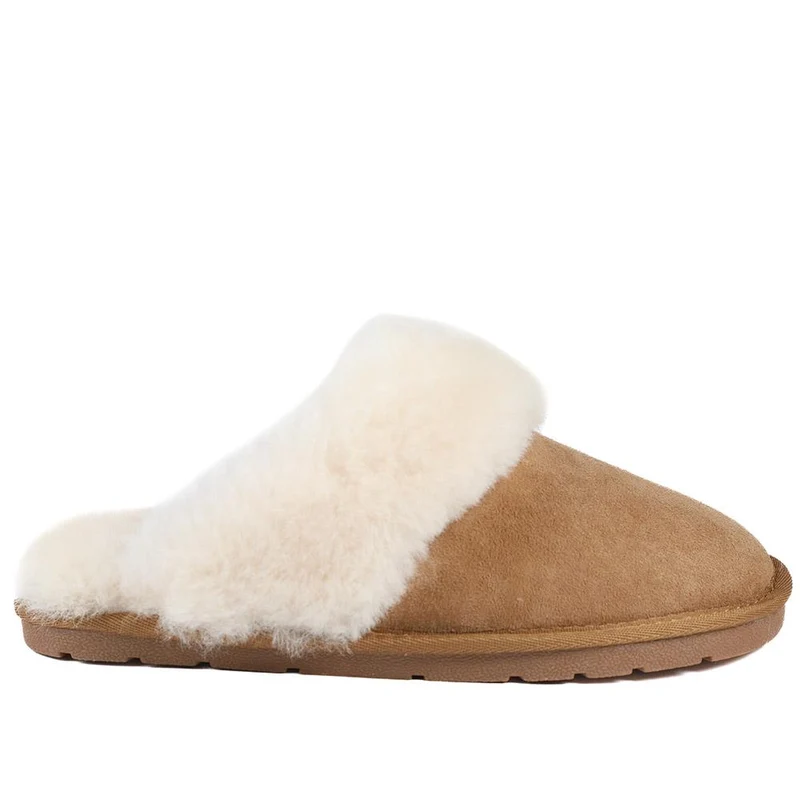 Bella-Rose Sheepskin Mule Slippers - BELLA-ROSE / 319 378