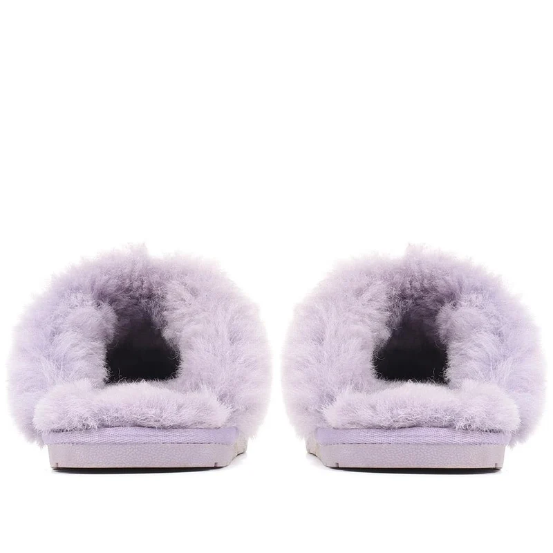 Bella-Rose Sheepskin Mule Slippers - BELLA-ROSE / 319 378 - Lilac