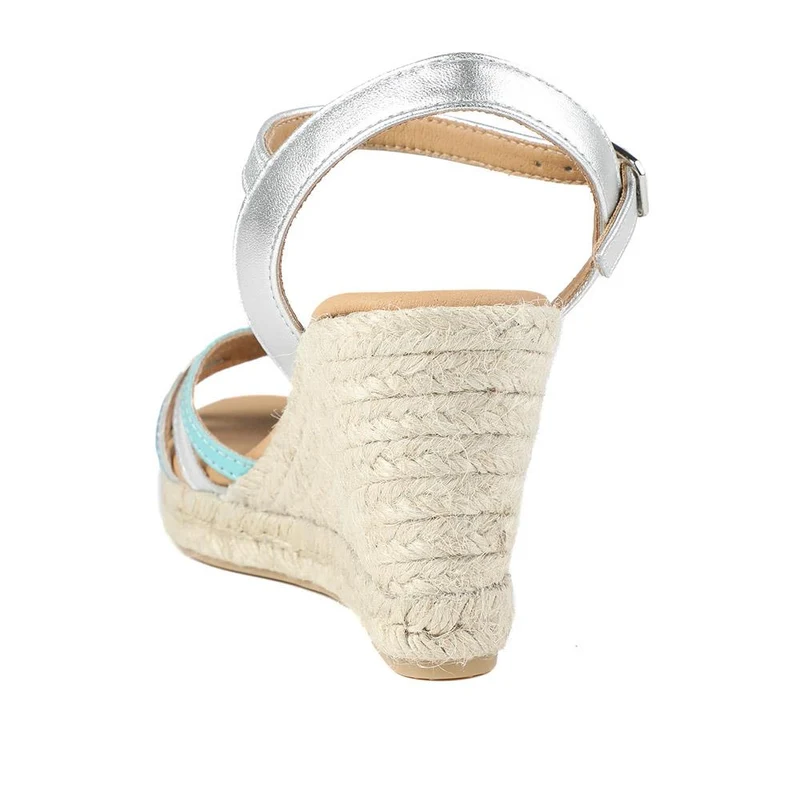 Alivia2 Leather Wedge Heel Espadrilles - ALIVIA2 / 329 068 - Metallic Multi