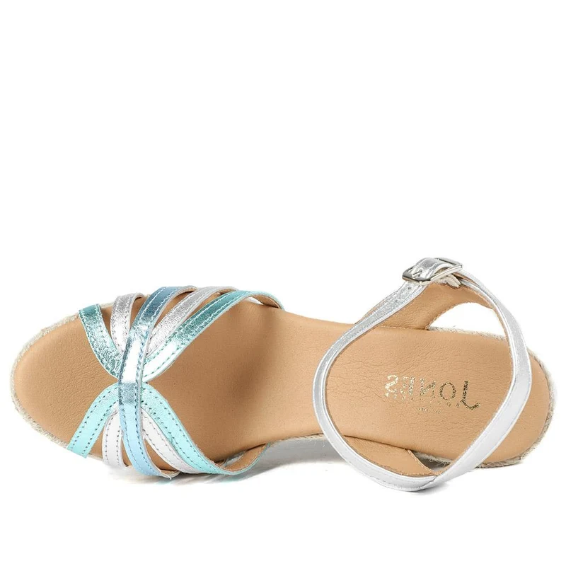 Alivia2 Leather Wedge Heel Espadrilles - ALIVIA2 / 329 068 - Metallic Multi