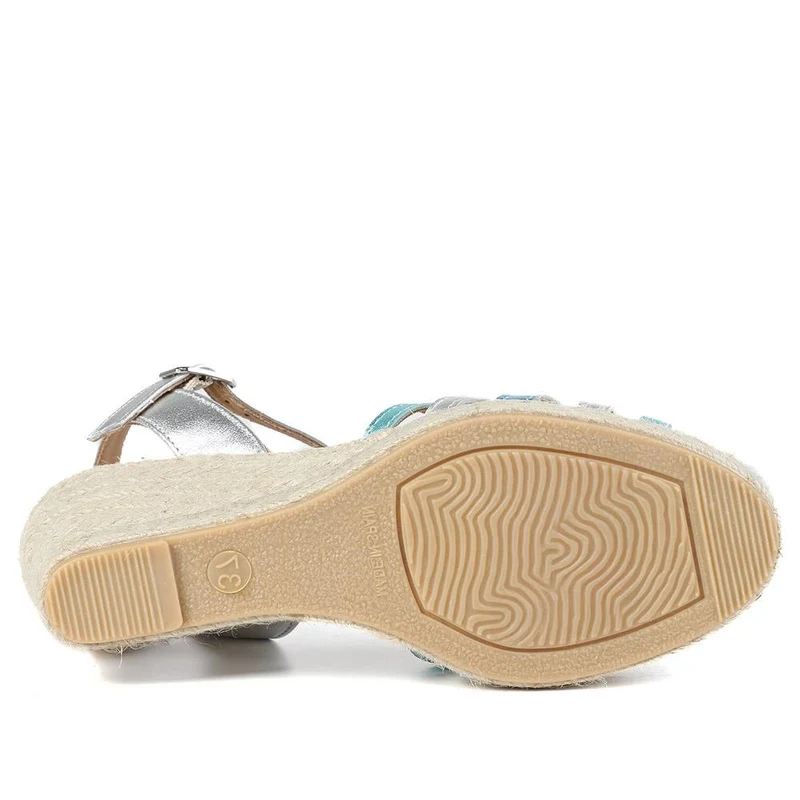 Alivia2 Leather Wedge Heel Espadrilles - ALIVIA2 / 329 068 - Metallic Multi