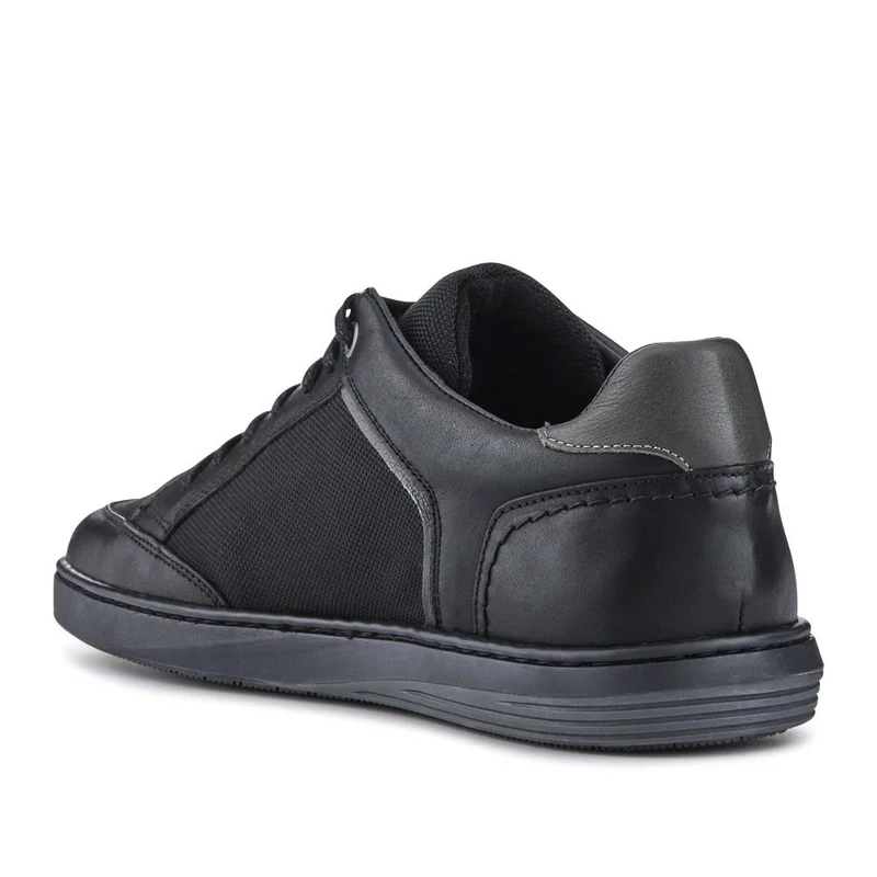 San Diego Leather Trainers - SANDIEGO / 327 427 - Black-Grey
