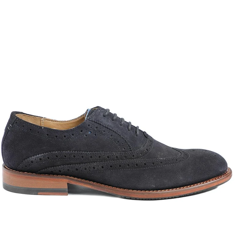 Oliver Sweeney Ledwell Suede Brogues - OLIVR43500 / 329 193 - Navy Suede