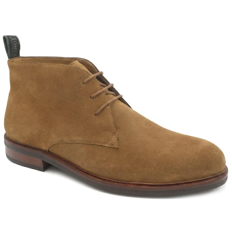 Deacon Wide Fit Suede Leather Chukka Boots - DEACONWIDE / 329 944 - Tan Suede