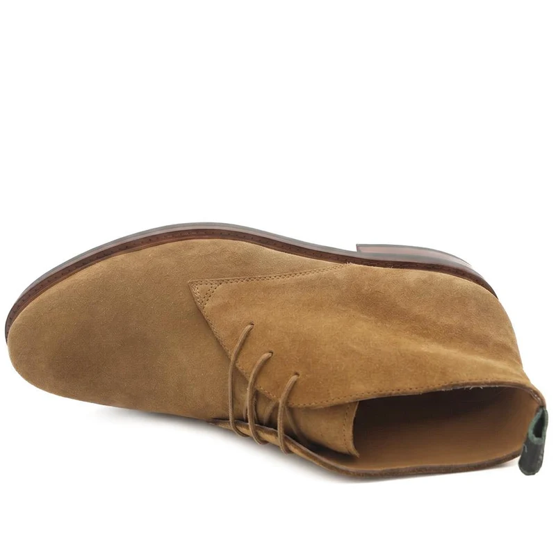 Deacon Wide Fit Suede Leather Chukka Boots - DEACONWIDE / 329 944 - Tan Suede