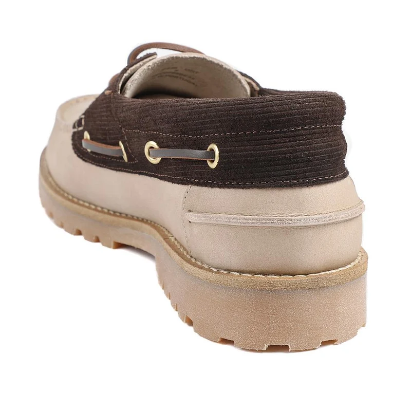 Chunky-Soled Laced Moccasins - BARBR41504 / 327 362 - Sand