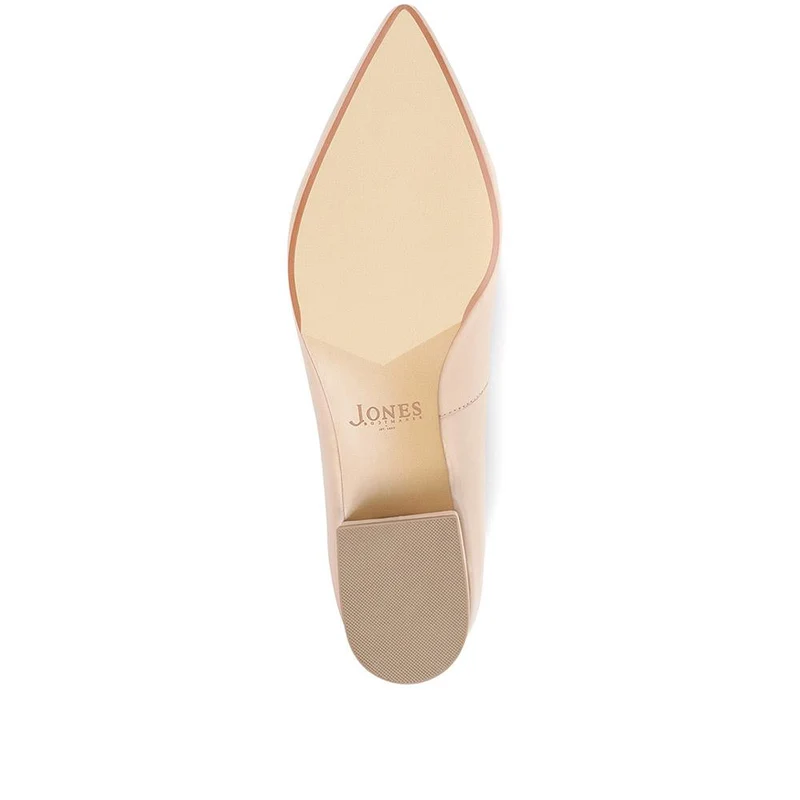 Sunstone Leather Court Shoes - SUNSTONE / 323 599 - Beige