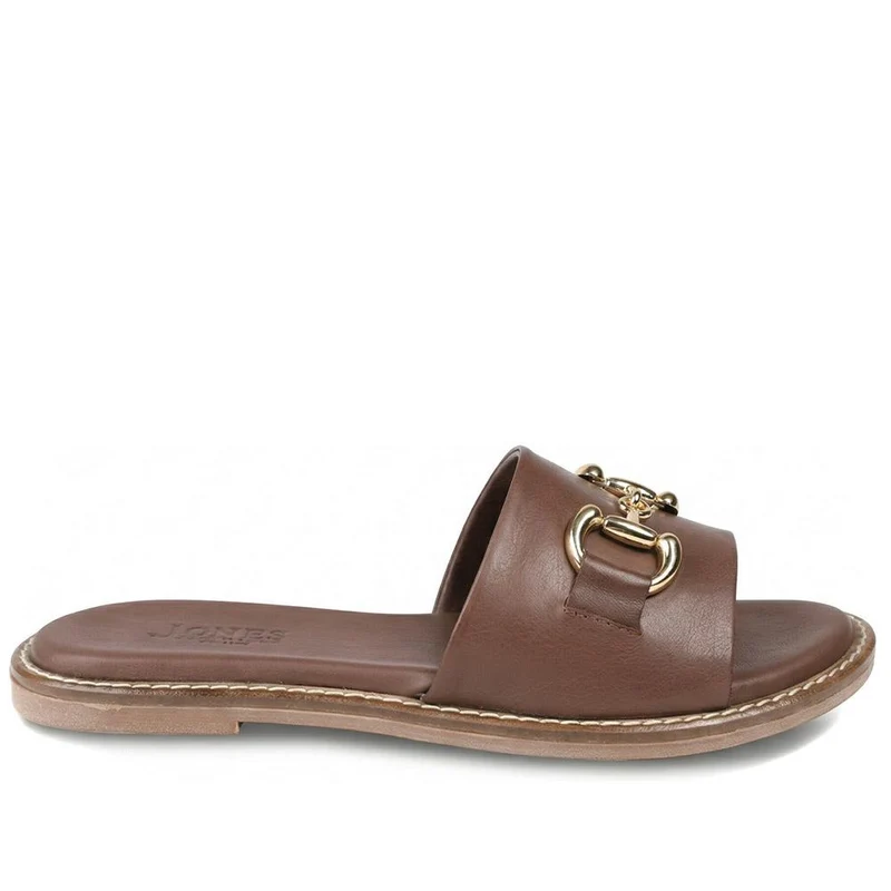 Emillina Leather Buckle Mule Sandals - EMILLINA / 323 646