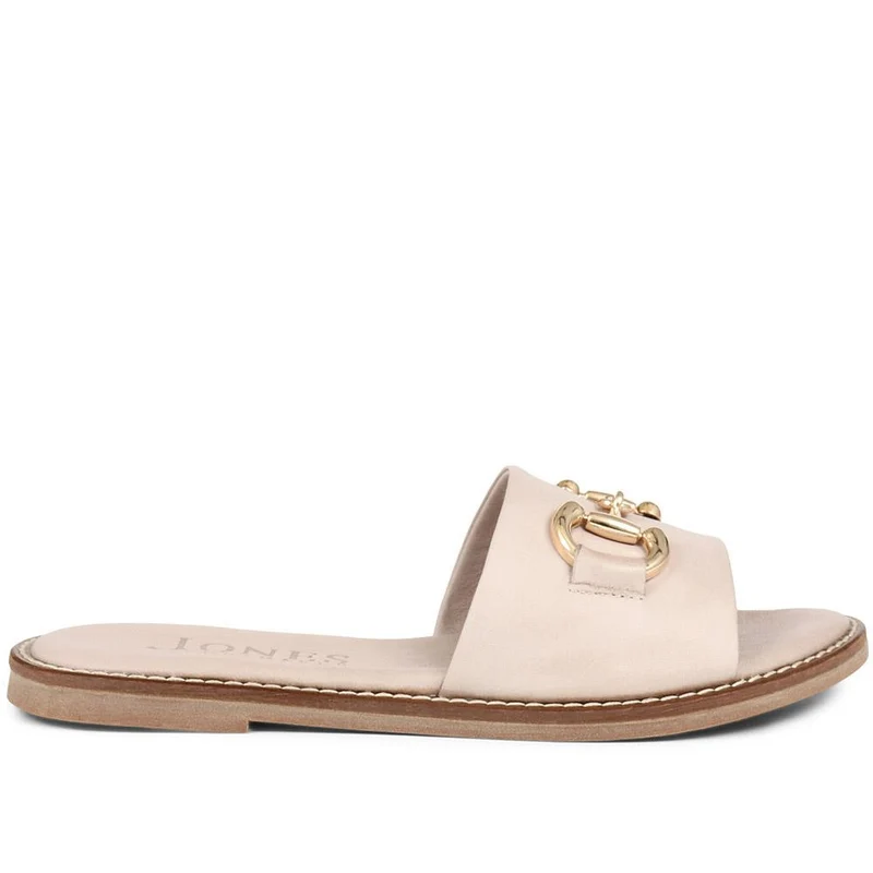 Emillina Leather Buckle Mule Sandals - EMILLINA / 323 646