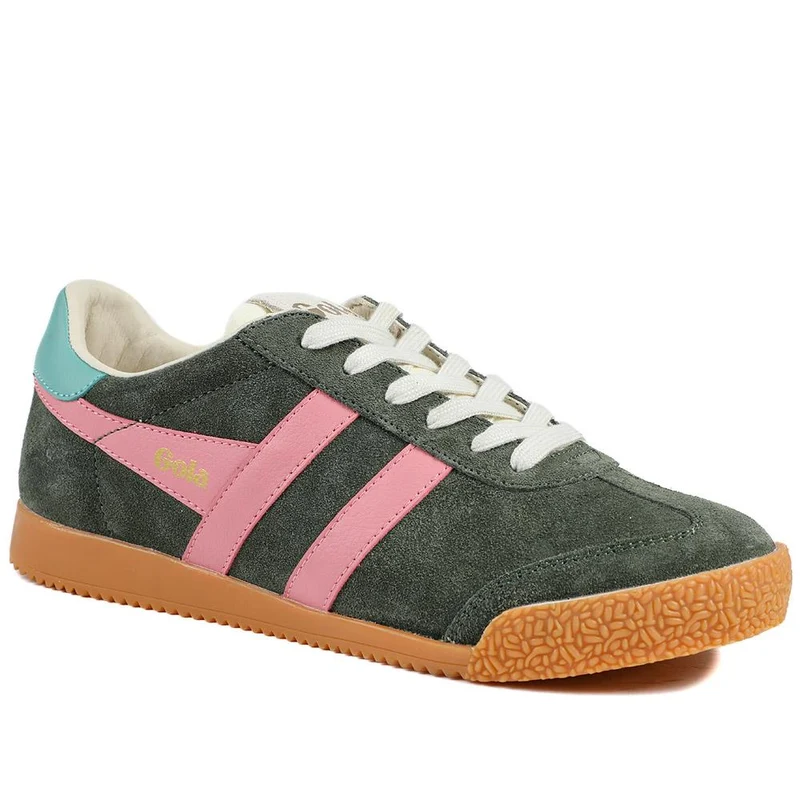 Gola Elan Leather Trainers - JAC41505 / 326 755 - Khaki Multi