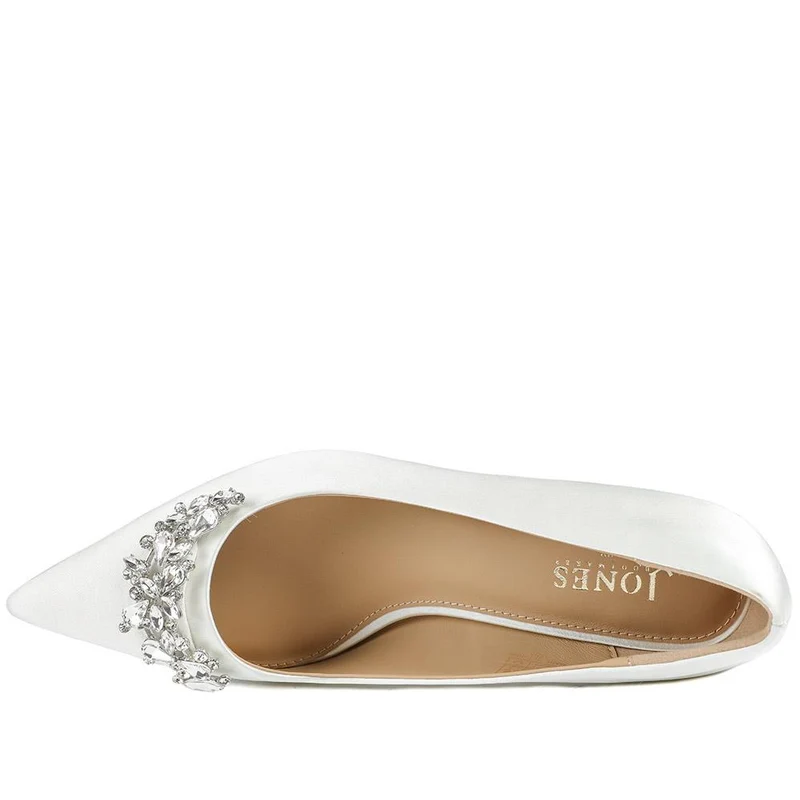 Ysobel Jewelled Occasion Court Shoes - YSOBEL / 329 099 - Ivory