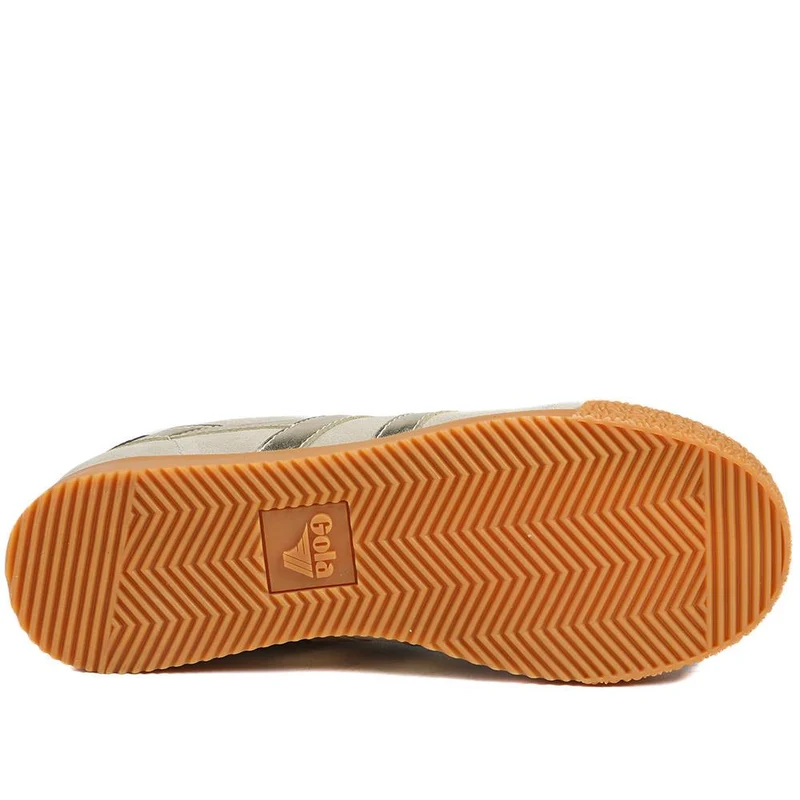 Gola Elan Glitz Leather Trainers - JAC42505 / 327 784 - Beige-Gold