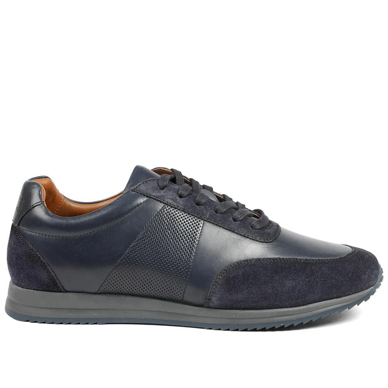 Salvi Wide Fit Leather Trainers - SALVI / 328 876