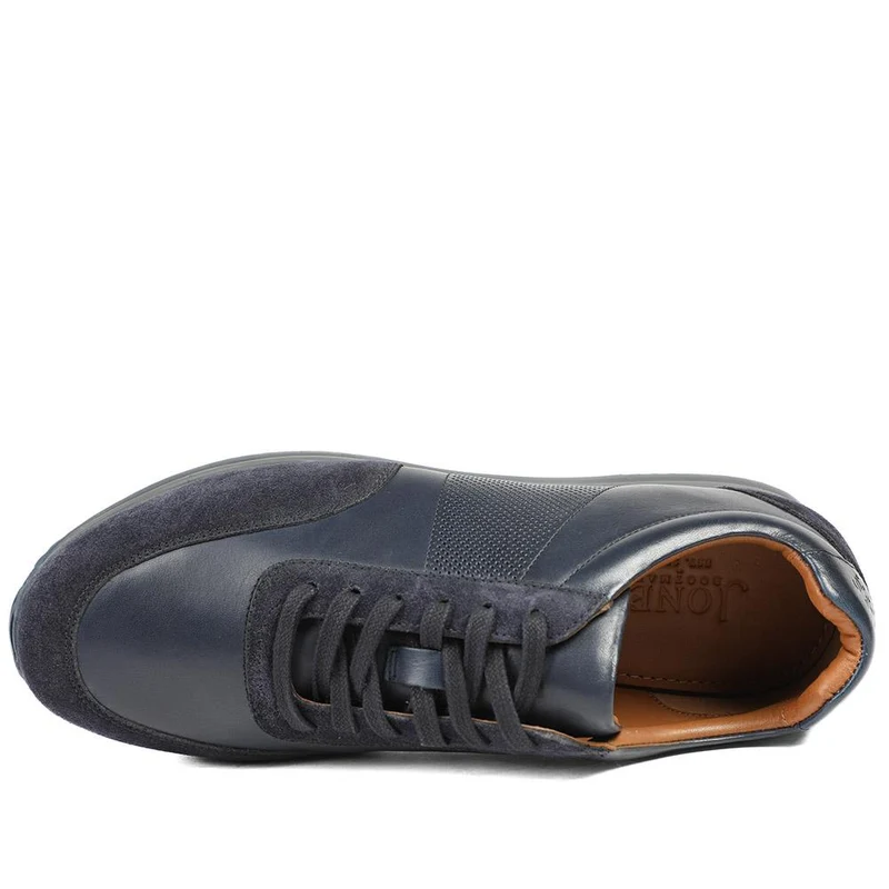 Salvi Wide Fit Leather Trainers - SALVI / 328 876 - Navy