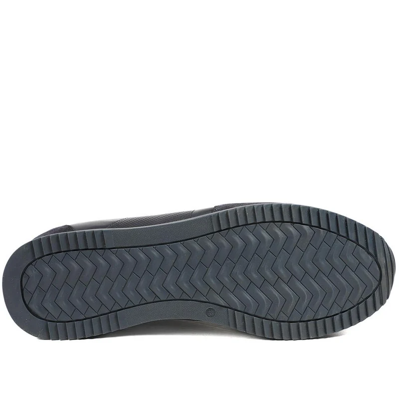 Salvi Wide Fit Leather Trainers - SALVI / 328 876 - Navy