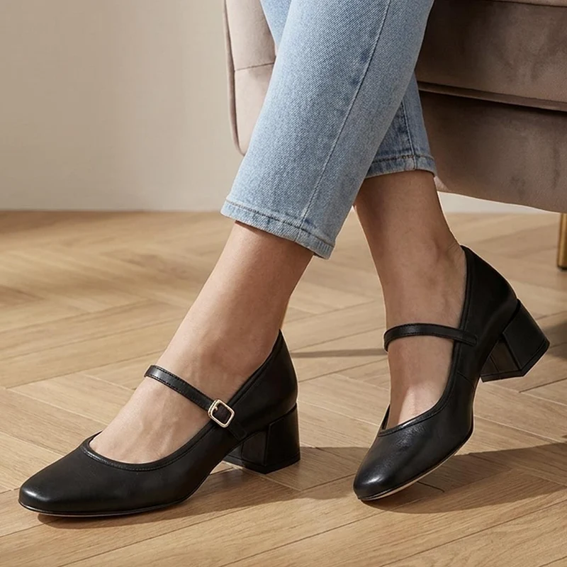 Xabrina Patent Leather Mary Janes - XABRINA / 328 255 - Black Leather