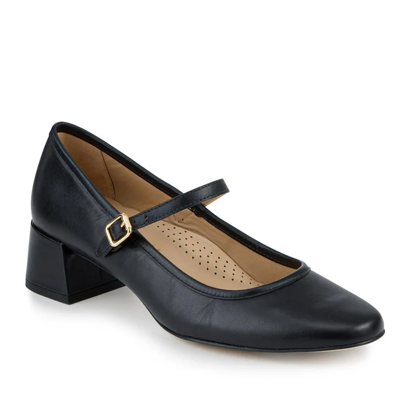 Xabrina Patent Leather Mary Janes - XABRINA / 328 255 - Black Leather