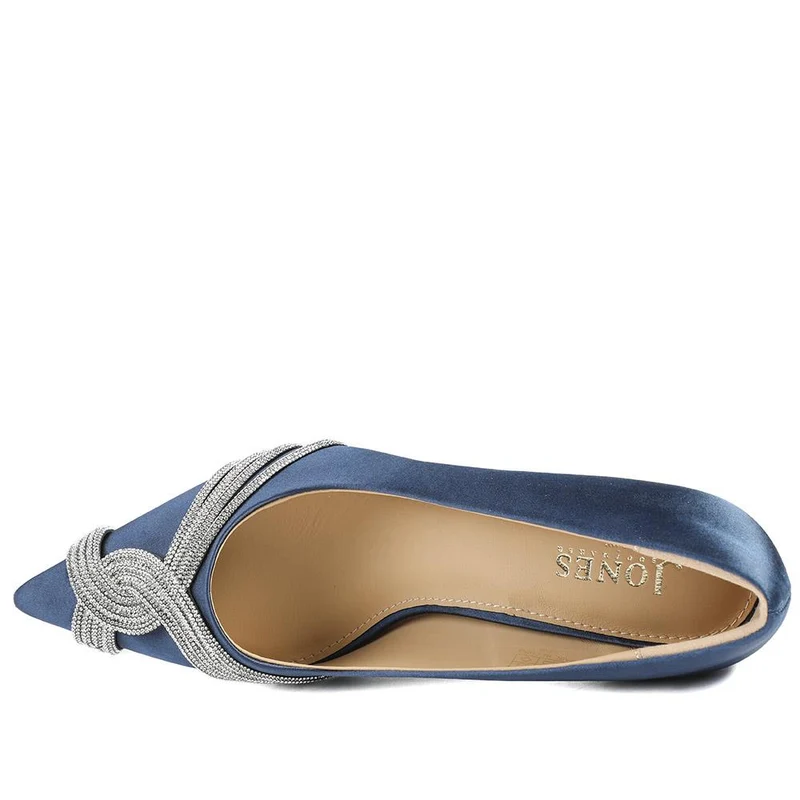 Zaina Embellished Detail Occasion Court Shoes - ZAINA / 329 095 - Navy