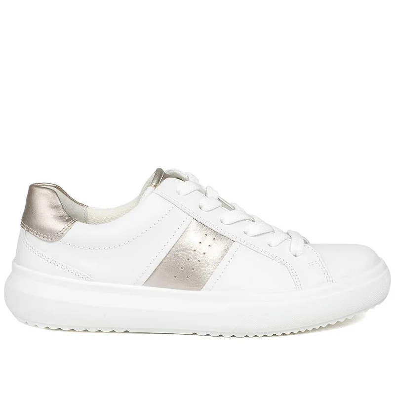 Gabor Jade Leather Lace Up Trainers - GAB43515 / 328 860