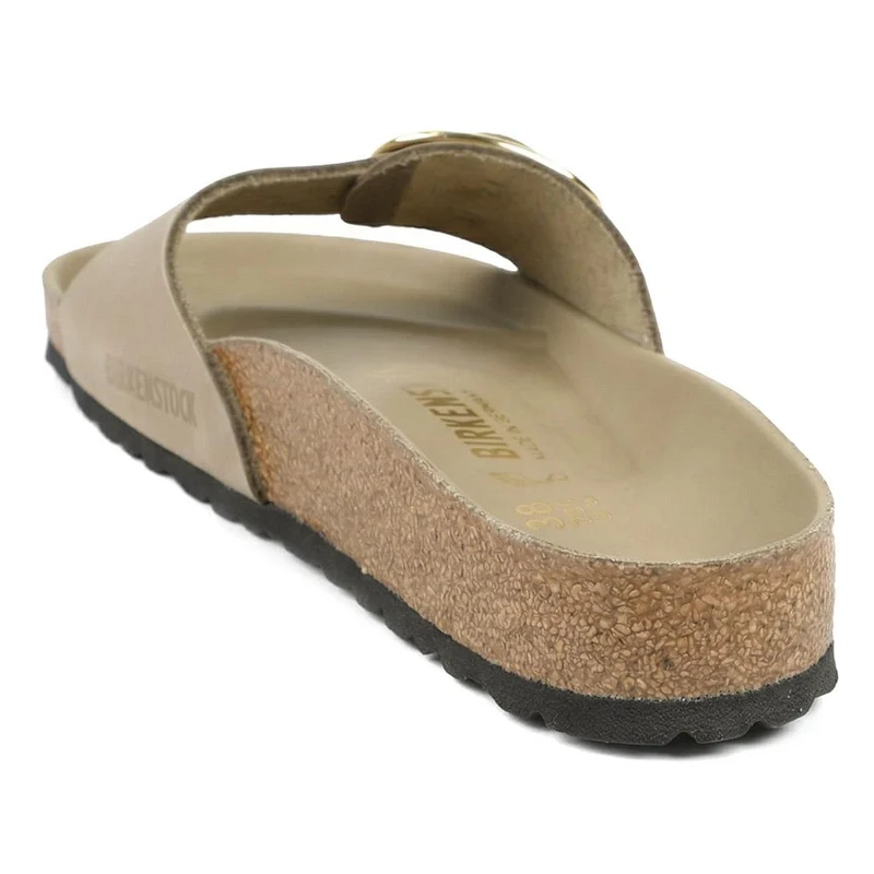 Leather Buckle Mule Sandals - BIRK41042 / 328 790 - Tobacco