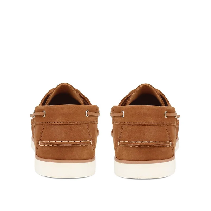 Patrizia Leather Boat Shoes - PATRIZIA / 322 369 - Cognac