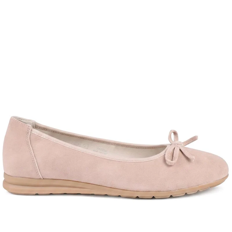 Parisa Leather Bow Detailed Pumps - PARISA / 329 425