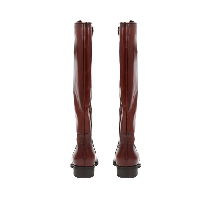 Brook Medium Calf Fit Leather Rider Boots - GAB30573 / 316 651 - Tan