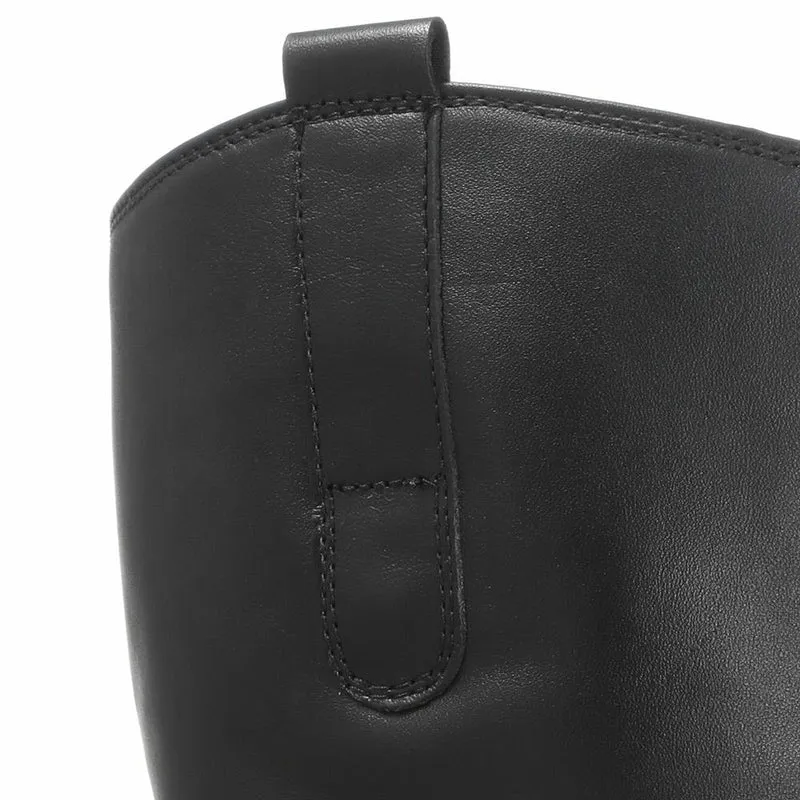 Brook Medium Calf Fit Leather Rider Boots - GAB30573 / 316 651 - Black