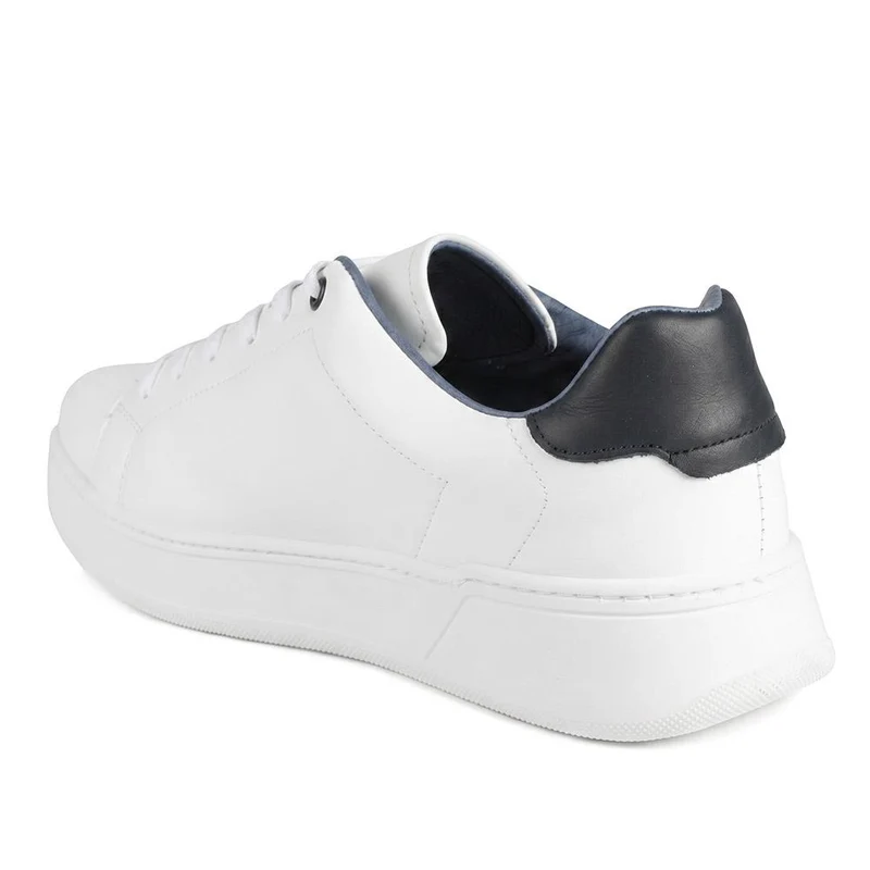 Salvino Leather Lace Up Trainers - SALVINO / 330 215 - White Leather