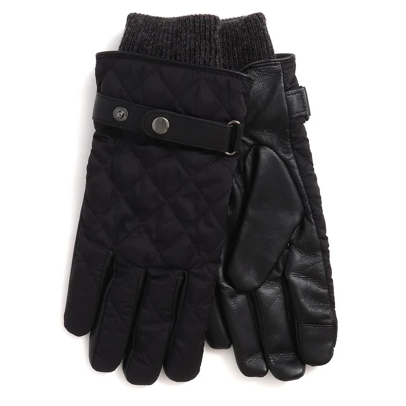 Gents Quilted Waterproof Gloves - VINCENZO / 324 774 - Black