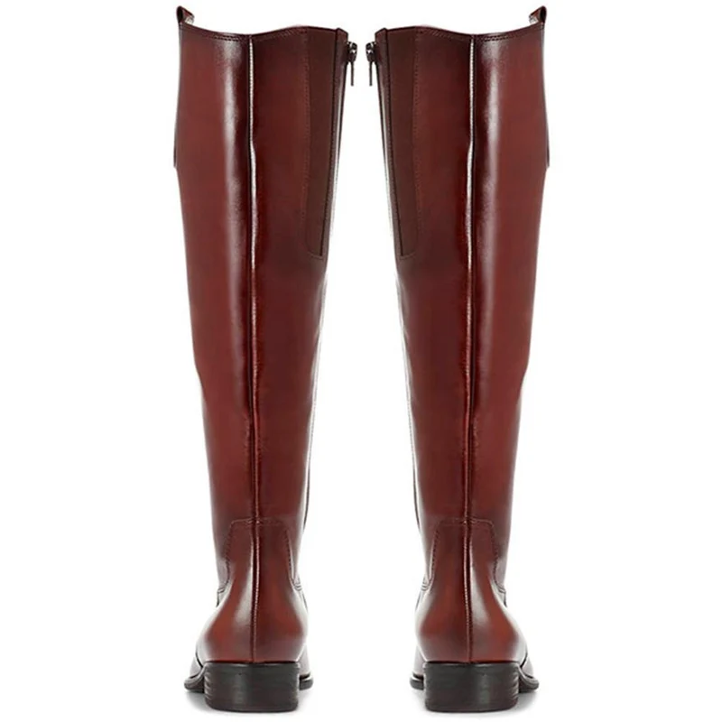 Brook Extra Slim Fit Calf Leather Rider Boots - GAB30576 / 316 817 - Tan