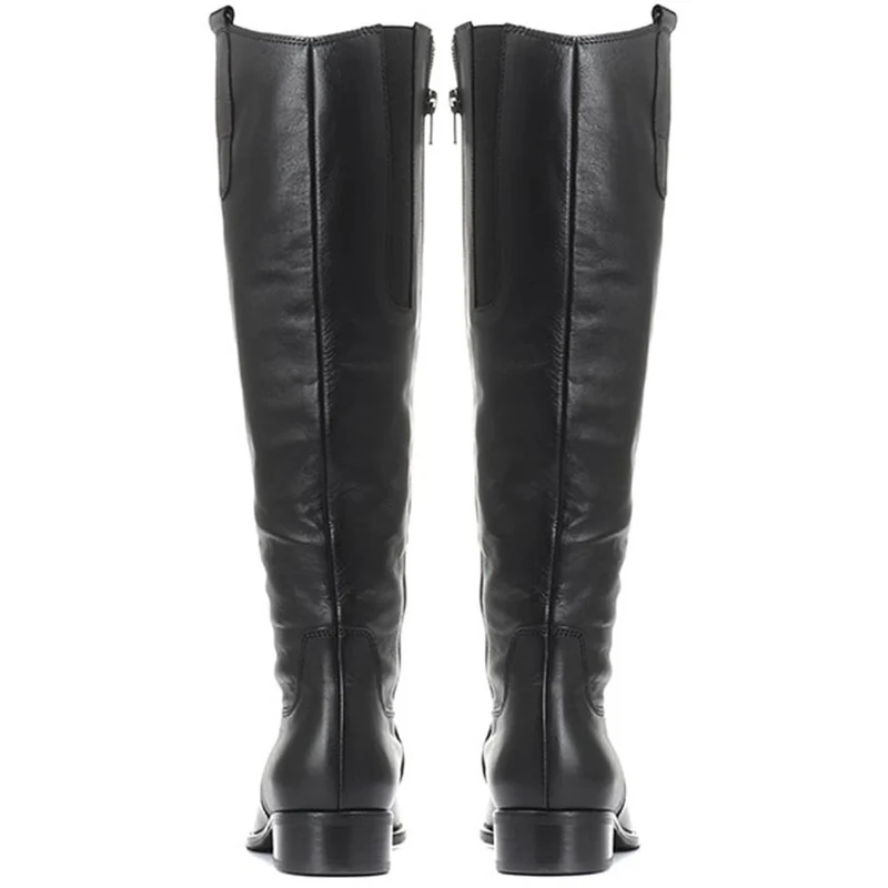 Brook Extra Slim Fit Calf Leather Rider Boots - GAB30576 / 316 817 - Black